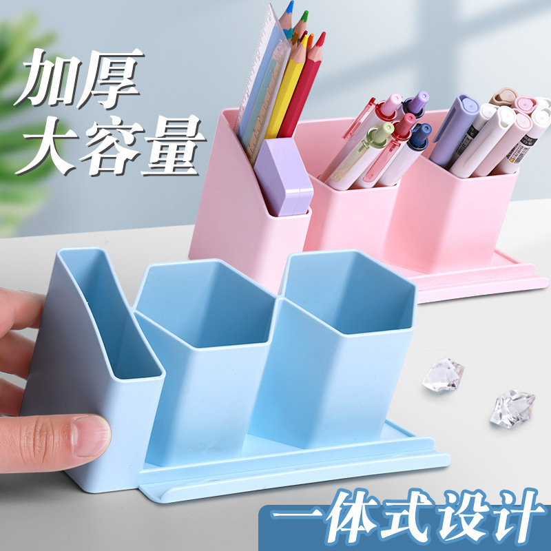 Estante de almacenamiento de bolígrafos para estudiantes Estante de portalápices Diseño de pared colgante sin perforación Dormitorio Dormitorio almacenamiento de pared