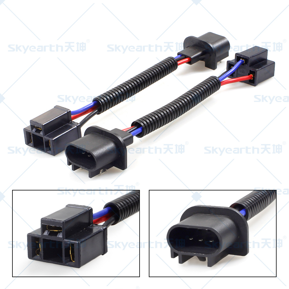 Faros de automóvil adaptador de lámpara de niebla de línea de extensión de lámpara de automóvil kit de arnés de cableado de fabricación directa puede producirse bajo demanda