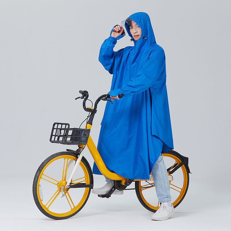 Al Aire Libre adulto de manga larga impermeable Oxford tela de una sola pieza impermeable motocicleta batería coche solo poncho image 12