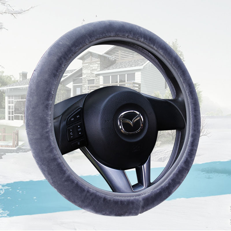 Nueva banda elástica inalámbrica cubierta del volante cubierta del freno de mano conjunto de tres piezas AliExpress felpa cubierta de la manija transfronteriza e-commerce Amazon