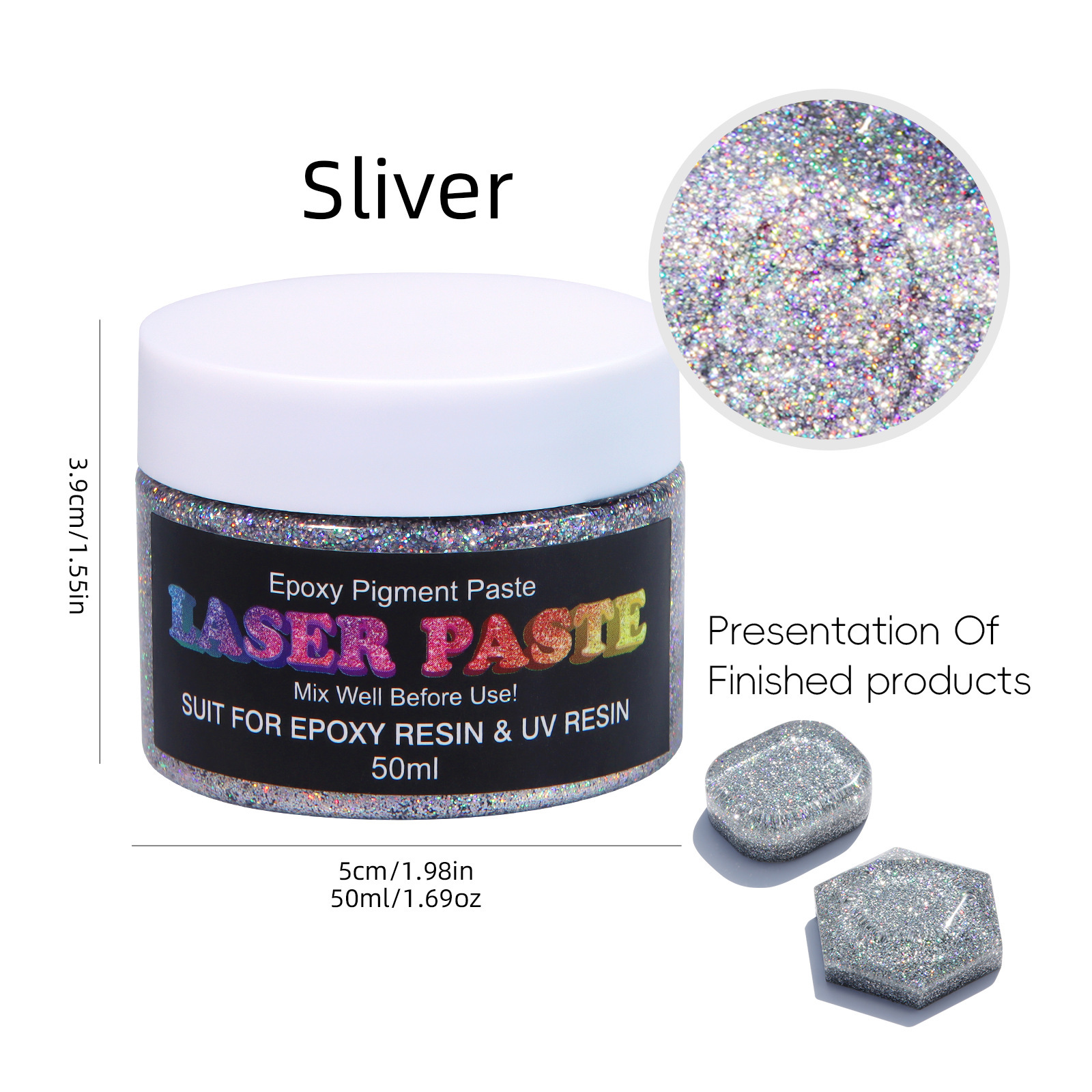 레이저 컬러 페이스트-실버