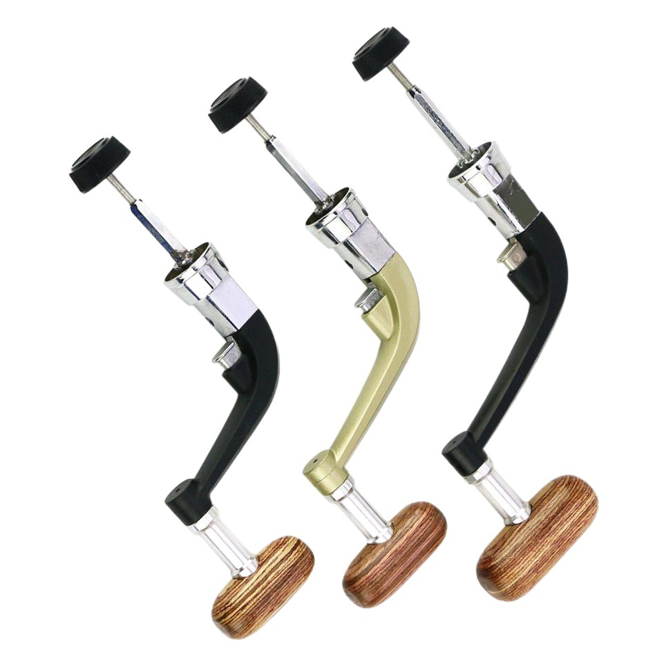 Wooden handle large and medium small size semi-metal crank fishing wheel rocker handle fishing wheel handle grip Folding crank fishing wheel accessories