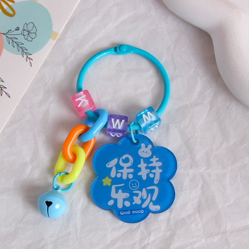 Brand creative acrylic protective amulet, keychain, transparent pendant, bag decoration, decorations