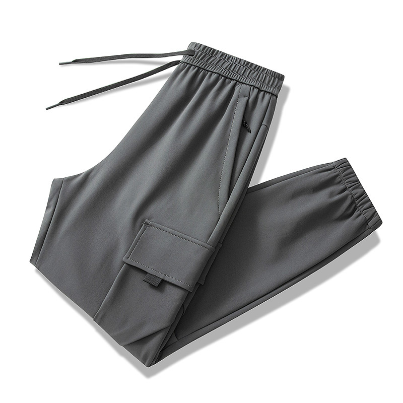 Herrenbekleidung Paar Sport Freizeithosen Herren Frühling und Herbst Outdoor Overalls Große Größe Gewebte Wasserdichte Hose Mit Mehreren Taschen_voghion.com