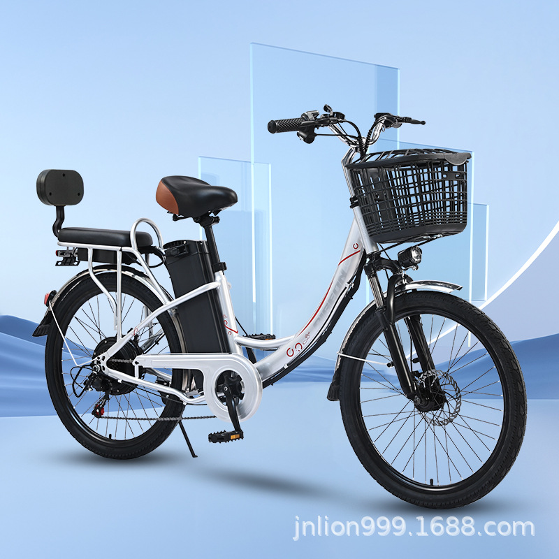 Flying Pigeon Nuevo estándar nacional Batería de litio Bicicleta eléctrica para adultos, ligero, de velocidad variable, pedal de ocio, scooter para ancianos, coche de batería
