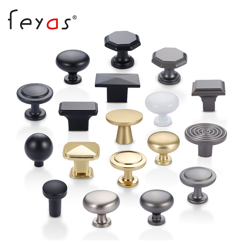 歐式櫥櫃門黑色單孔拉手現代簡約床頭櫃抽屜圓形拉扣衣櫃門小拉手