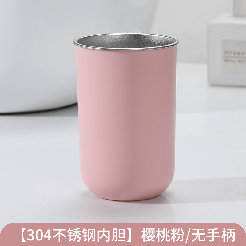 Taza de acero inoxidable 304 taza de cepillo de dientes taza de lavado dormitorio hogar estudiantes taza de cepillo de dientes para niños pareja taza de cepillo de dientes