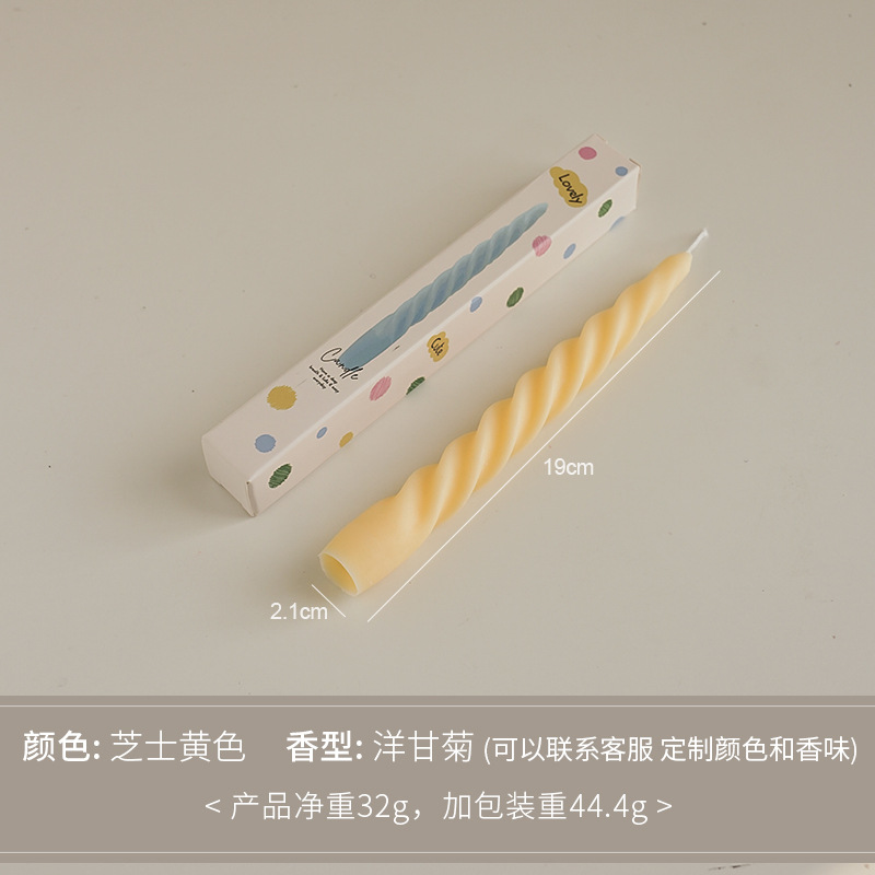 Espiral de cera de incienso nicho de alto nivel de alta calidad regalo de mano regalo transfronterizo cera larga adornos de perfume hechos a mano