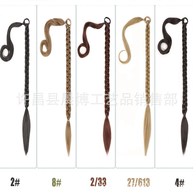 Peluca Cola de Caballo femenina enrollamiento extensión del pelo Cola de Caballo peluca sintética boxeo ponytail en stock Comercio exterior nuevo producto