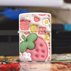 創意膨脹圖煤油打火機 金屬防風打火機個人禮品支持代發