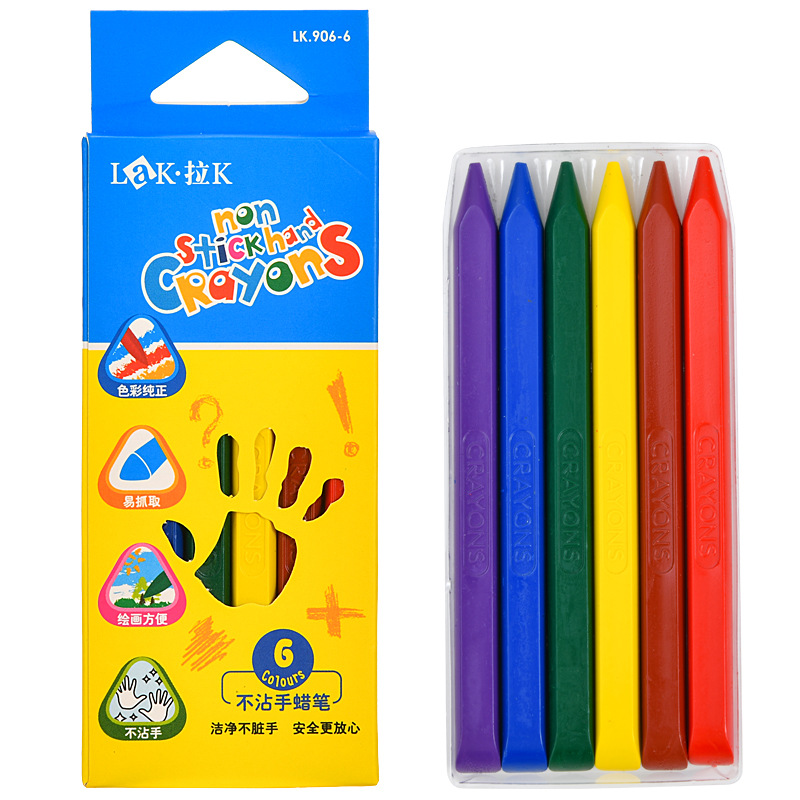 Lakai 36 colores sin Crayon sucio, Crayon de pintura infantil no es fácil de romper, se puede lavar con agua, jardín de infantes, dibujos, pinceles al por mayor