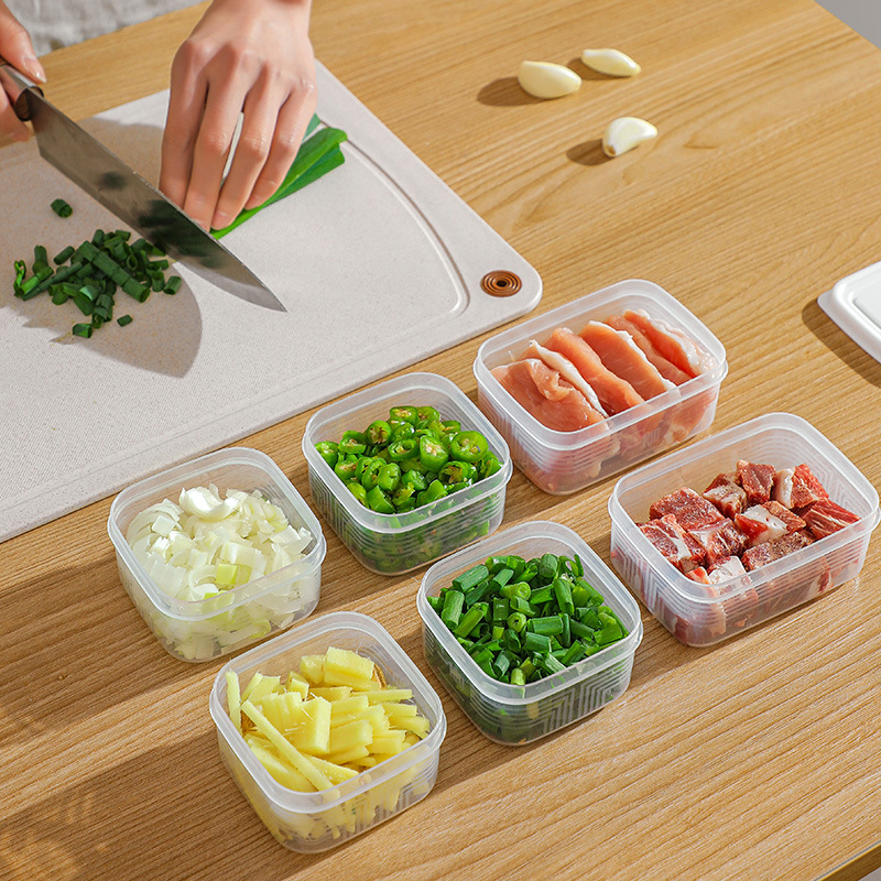 Refrigerator storage box frozen meat compartment small box frozen fresh-keeping box microwave oven coarse cereals rice sub-box