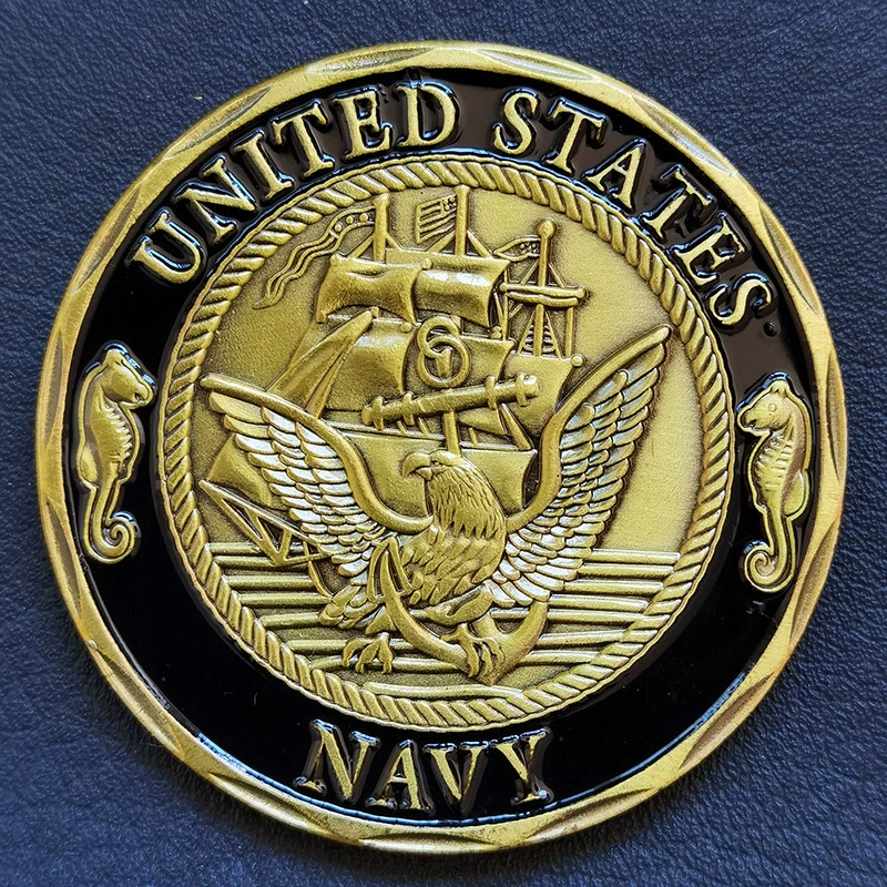 Naval Sailor Memorial Medal Graduation Commemorative Employment and Operation Ceremony for Badge Competition Awards