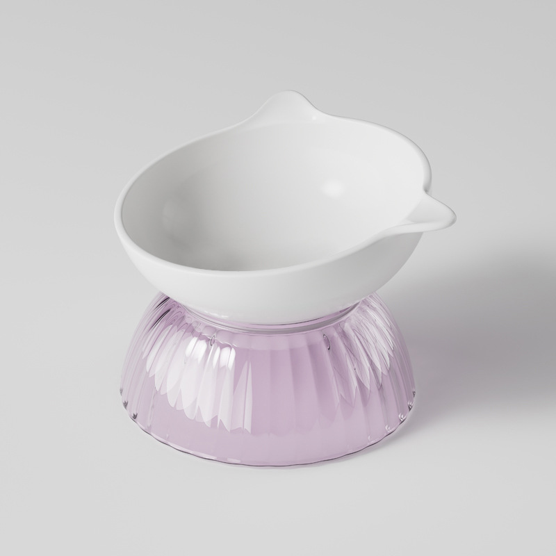 Tazón de gato de cerámica tazón de comida para gatos tazón oblicuo tazón de comida tazón de arroz tazón de gato tazón de perro Copa no es fácil de derribar suministros para mascotas