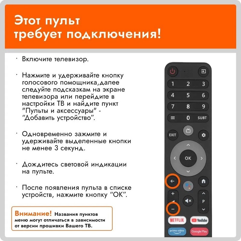 Original CHiQ Wansa DEXP TV Control remoto TVD2290
