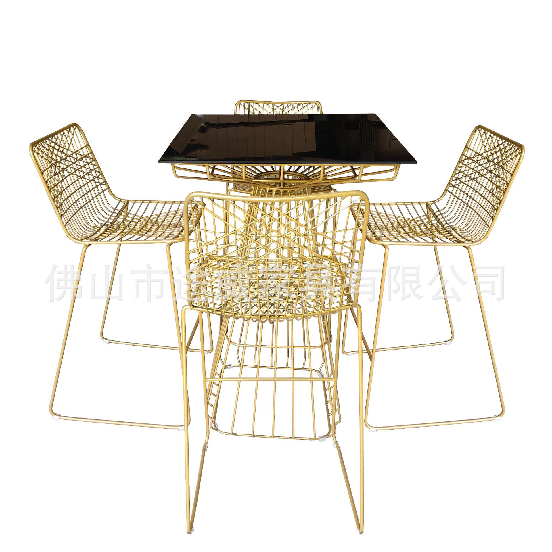 Italian Minimalist Bar Counter Creative Hollow Square Table High Bar Table Milk Tea Shop Cafe Bar Table Outdoor Cake Table