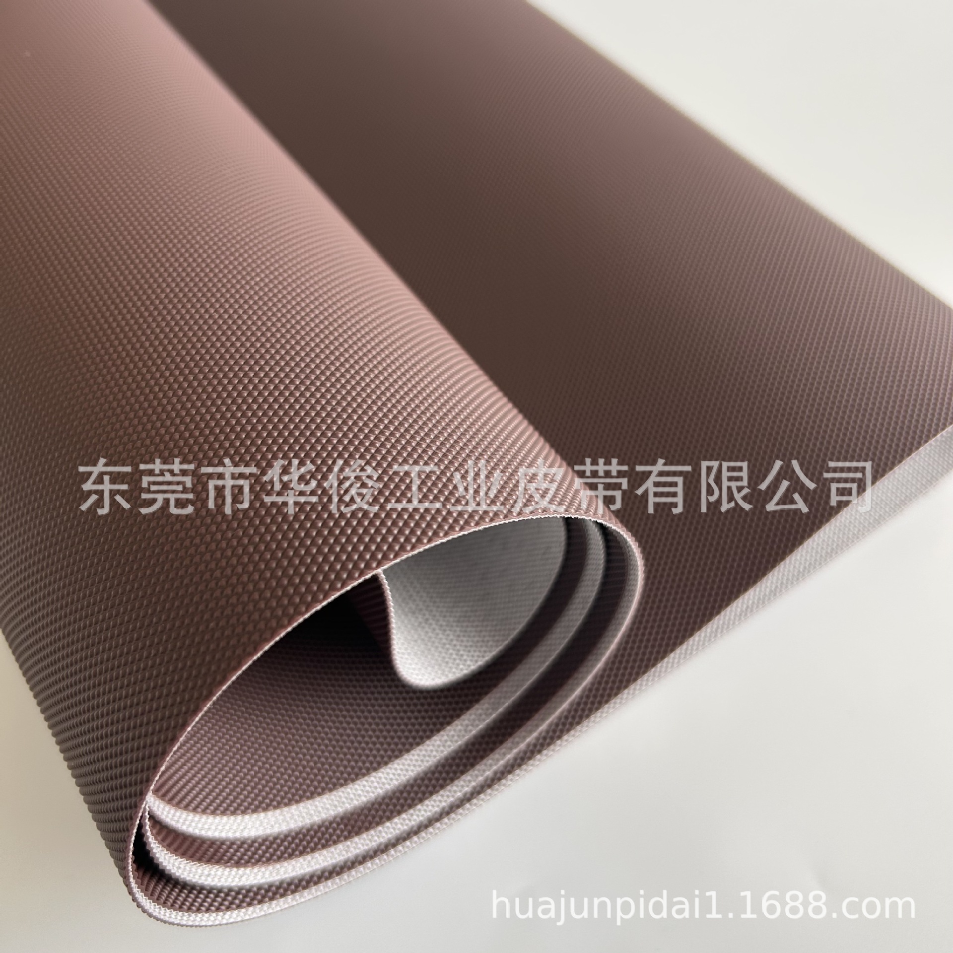 咖啡色输送带 热收缩包装机输送带 蛇皮纹输送带