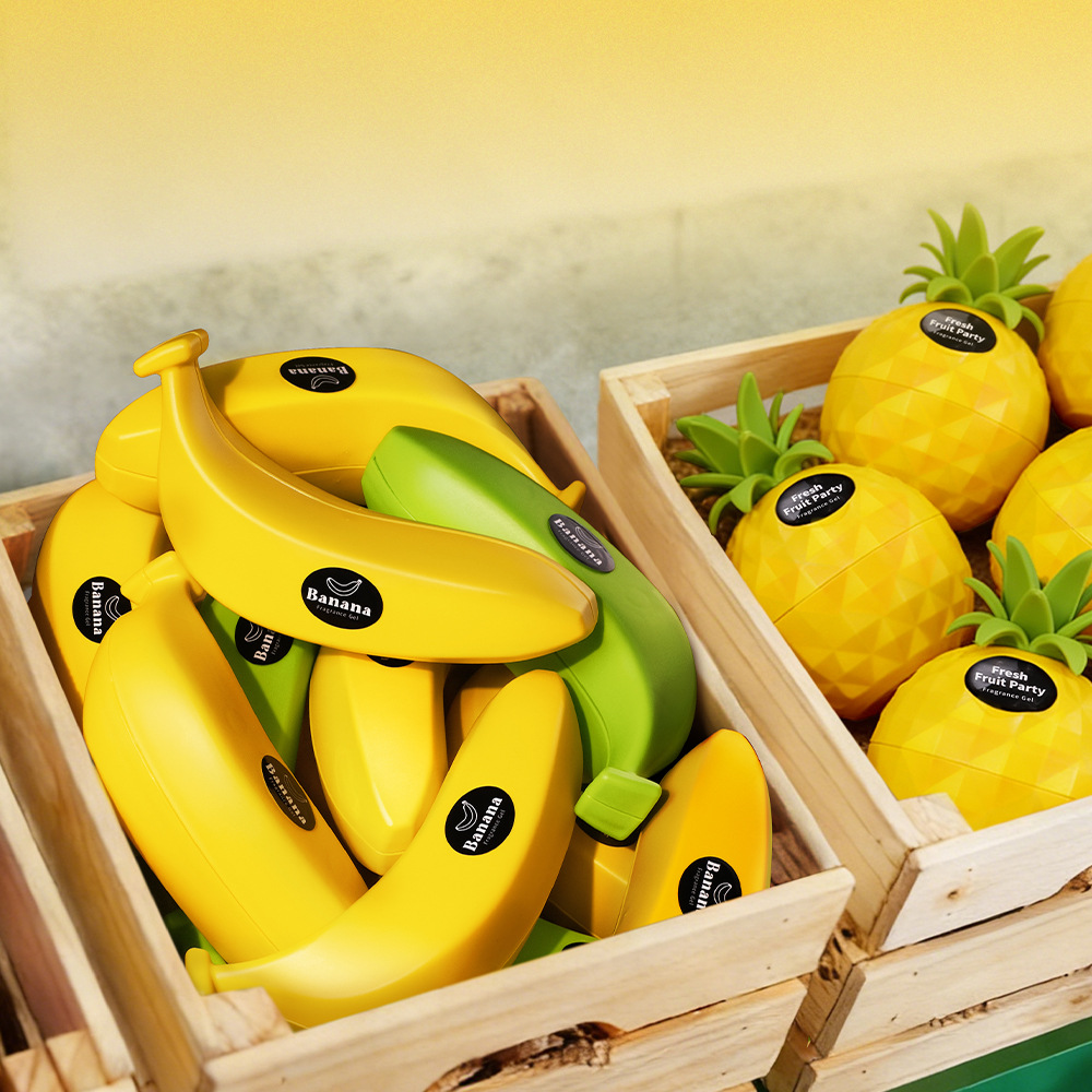 Banana Solid Fragrance Car Air Freshener Ornament Solid Balm Home...