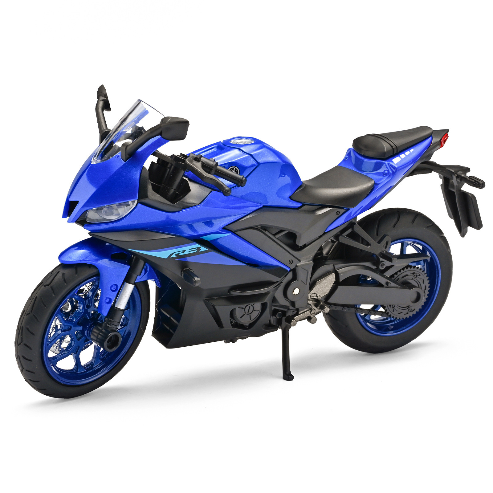 Modelo de motocicleta de aleación 1:12, motocicleta Chuanqi, simulación de amortiguador, dirección, coche de juguete para niños, caja ciega transfronteriza, dropshipping