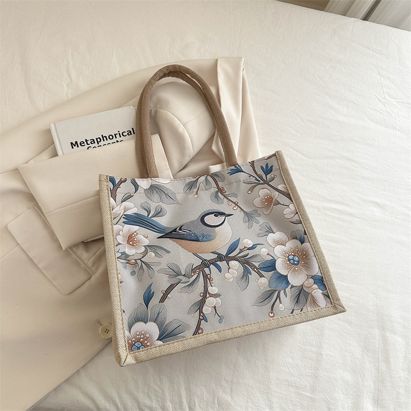 Nueva moda bolsa de lona casual bolso de moda bolso de mujer para salir al trabajo bolso de nicho bolso de almuerzo bolso de estudiantes