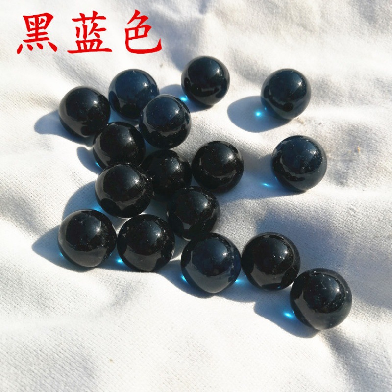 16mm mármoles de vidrio al por mayor juguetes nostálgicos cuentas de vidrio juego de damas tienda binaria de vidrio perlas sueltas bola artesanal