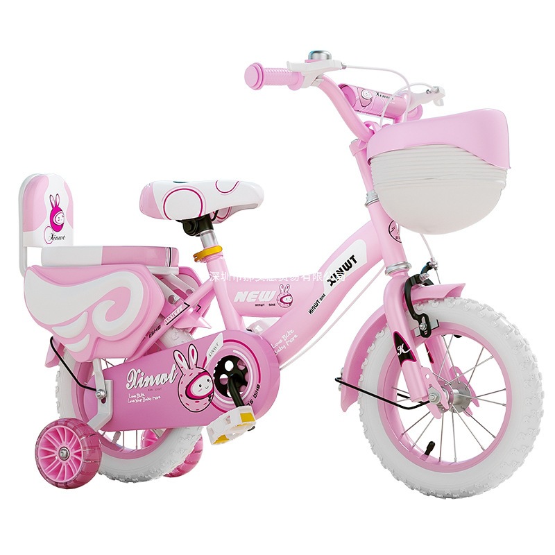 New Kidsren's Bicycle Stroller for Babies Aged 2-3-6 and Above 16inch Kidsren's Bicycles 12 Boys and Girls Shishi Hua