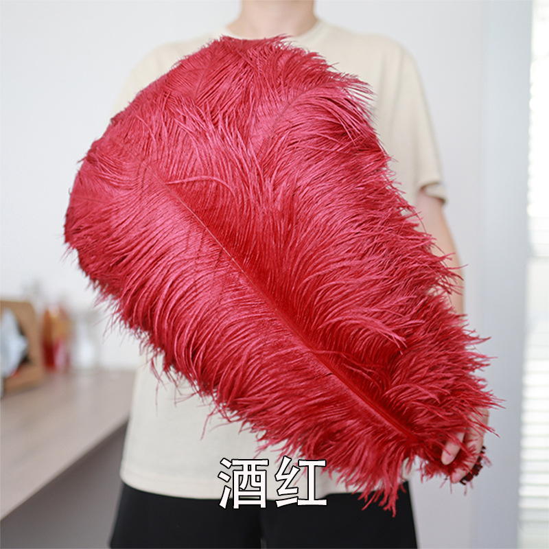 55 - 60cm plumas de avestruz de Sudáfrica al por mayor accesorios de ropa DIY accesorios materiales accesorios de diseño de boda lana de avestruz