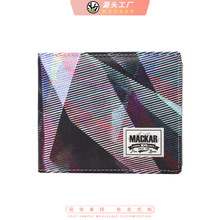 MACKAR学生钱包男青年短款韩版时尚潮流休闲横款个性潮牌创意钱夹