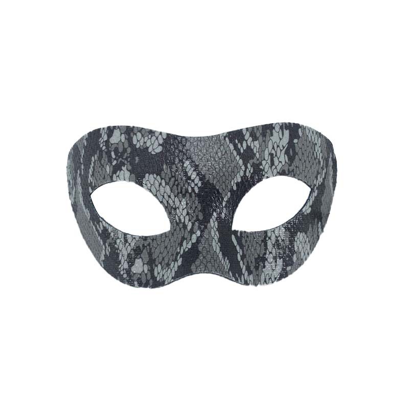 Máscaras de pareja media cara máscaras de baile piel de serpiente piel de cocodrilo máscaras de ojos fiesta de Halloween luchador jugueteo props