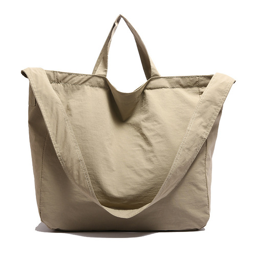 2024 new simple and light canvas handbag large capacity casual all-match single-shoulder cross-slung tote bag for women