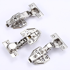 1.5" Water-Resistant 304 Stainless Steel Hinge with Damping Buffer for Cabinet Doors, Hydraulic Hinges for Wardrobe and Cabinet Doors