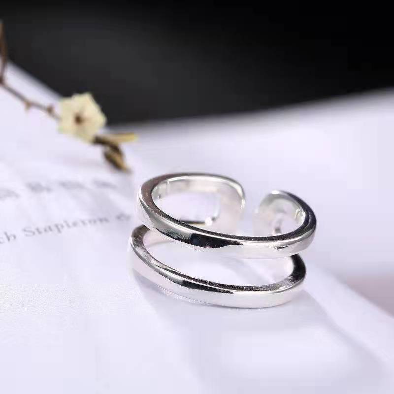Minimalist Stackable Band Ring Set With Cubic Zirconia For Women_voghion.com
