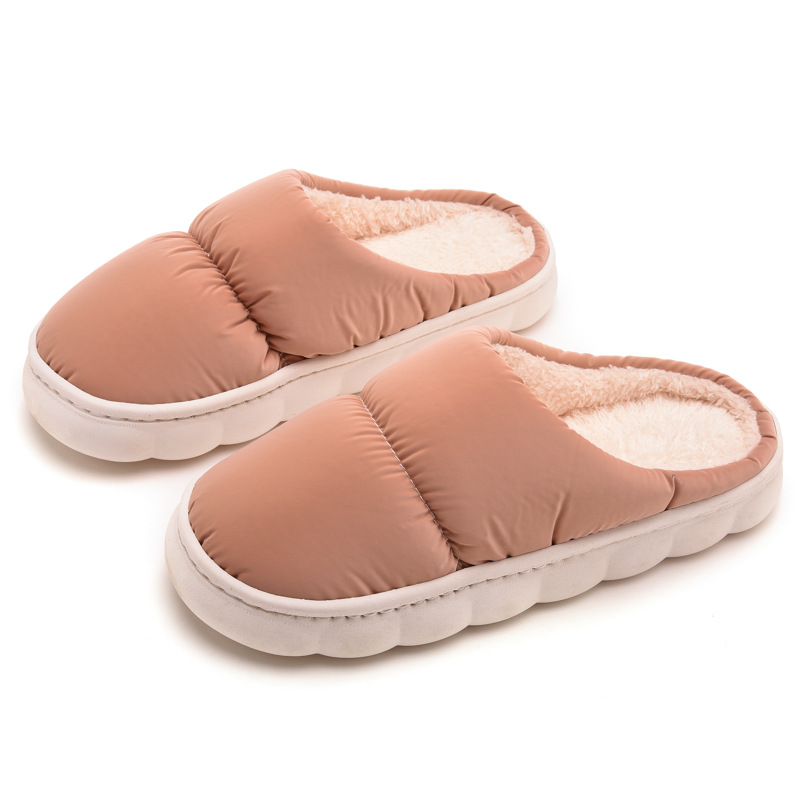 Nuove pantofole in cotone autunnali e invernali per gli amanti delle pantofole da interno con suola spessa antiscivolo, calde e morbide, da uomo e da donna_voghion.com