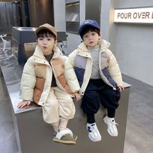 男童棉衣外套中款加厚中小童兒童冬裝棉襖2022新款洋氣棉服面包服