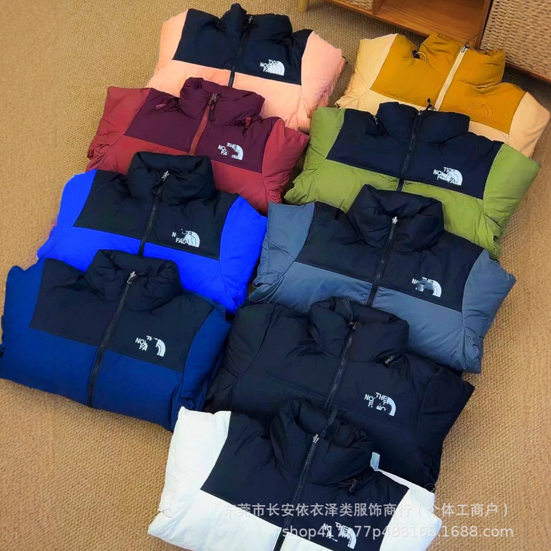 American Version of Tnf1996 Classic North Face down Jacket for Men, Winter Thickened Hooded Puffer Jacket with White Duck down