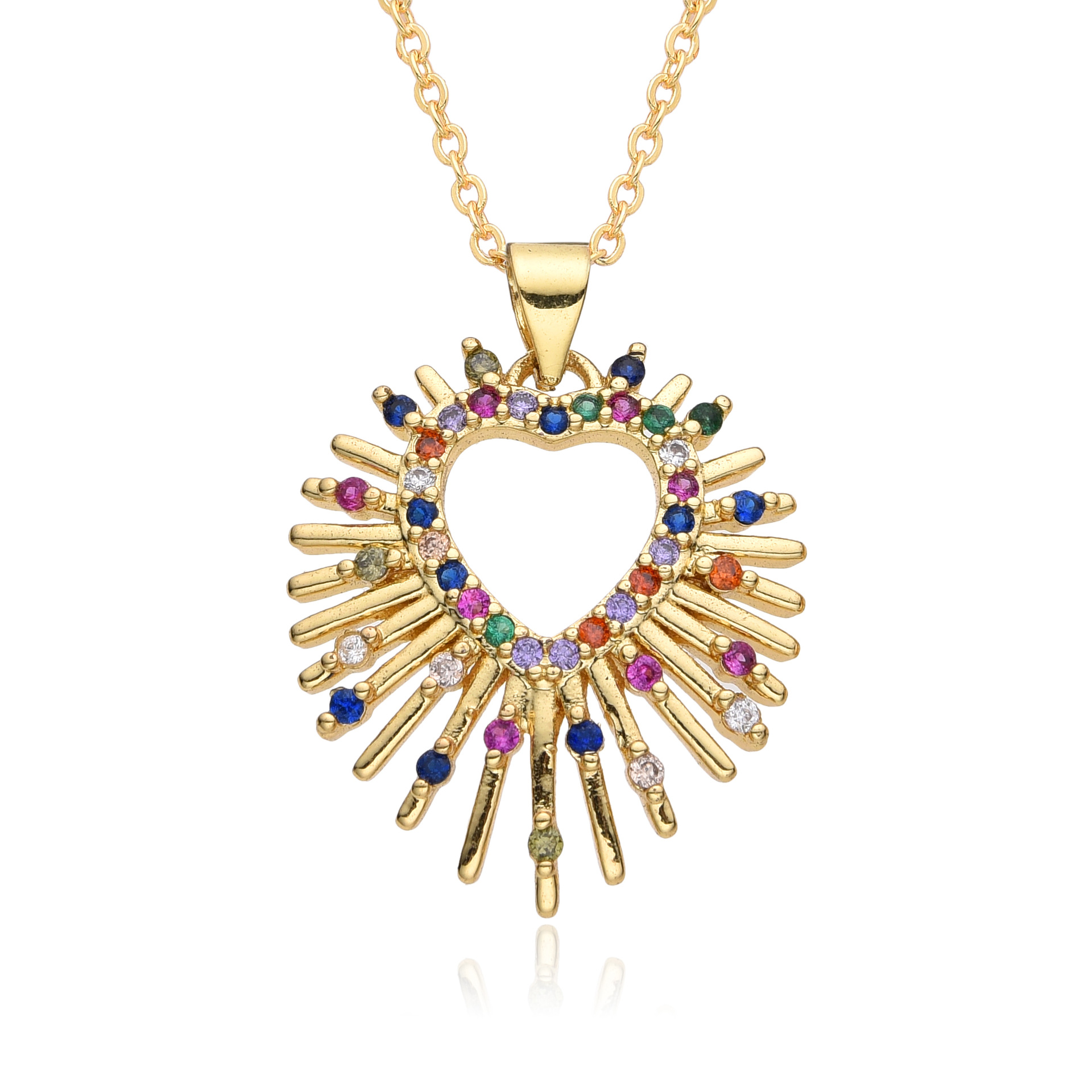 15g Weight Zircon Inlay Material Pendant Necklace Classification cable chain Chain Type 1 Piece Quantity Holiday, Daily Occasion Copper Material Mother'S Day Festival Letter, Heart Shape Pattern Women's Gender Inlay Design Casual, MAMA, Simple Style Style Copper Casual MAMA Simple Style Letter Heart Shape Inlay Zircon Pendant Necklace 3
