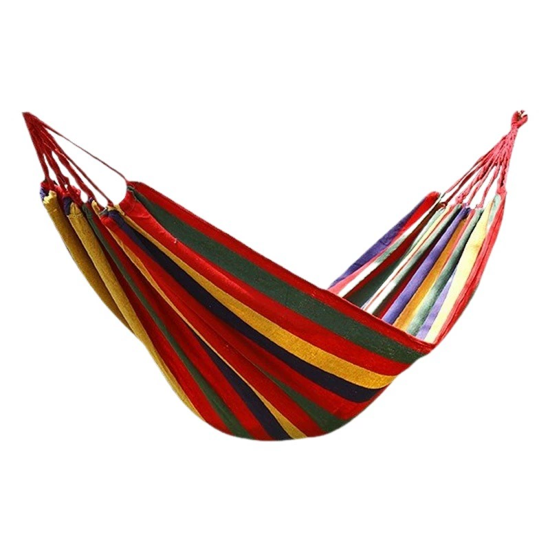 Гамак из парусной ткани Huiyi на открытом воздухе, кемпинг, одинарный двойной качели, предотвращающий опрокидывание, гамак с изогнутой палкой, трансграничная электронная коммерция, оптовая продажа