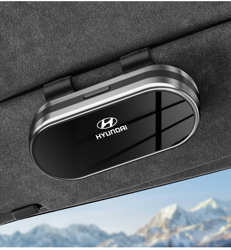 High-End Car-Mounted Glasses Case, Sun Visor Sunglasses Clip, Car Interior Glasses Holder, Sunglasses Storage Box, Glasses Stand