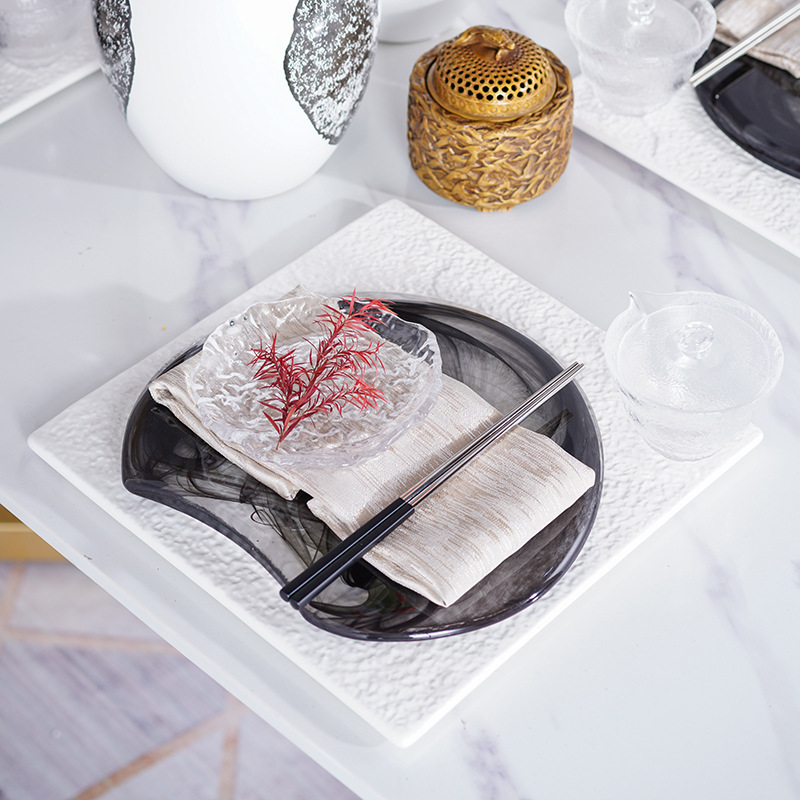 New Chinese Model Room Tableware Soft Decorations Zen Chinese Ink Style Restaurant Table Vase Flower Art New Chinese Model Room Tableware Soft Decorations Zen Chinese Ink Style Restaurant Table Vase Flower Art