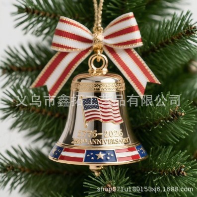 圣诞铃铛 Anniversary US Founding Pendant Gift250周年吊坠礼物|undefined