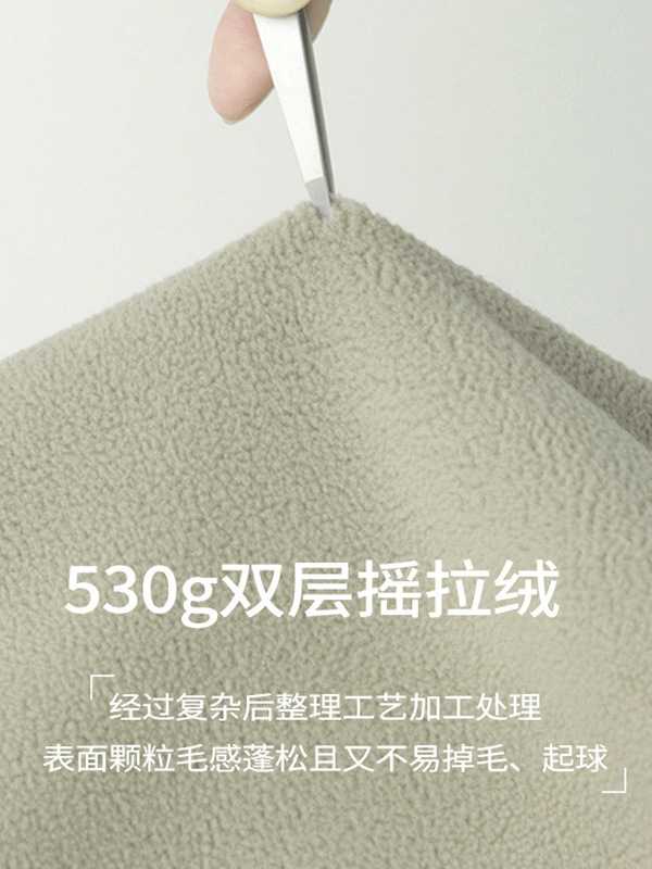 双面摇粒绒外套女春秋冬季2025新款羊羔毛加厚内胆颗粒绒内搭卫衣|undefined