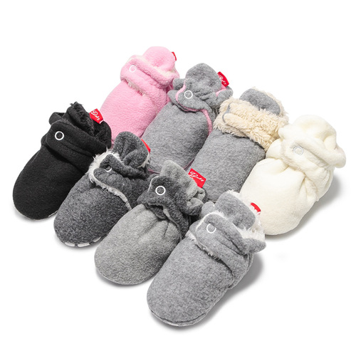 Best-selling winter warm baby shoes for learning to walk, non-slip, no shoe sock set, padded baby shoes for babies, babyshoes