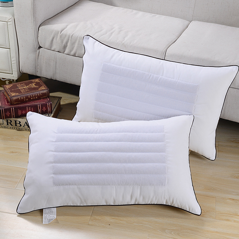 solid color sanding buckwheat pillow household cervical pillow flowers and plants pillow adult health care pillow whole head pillow factory wholesale