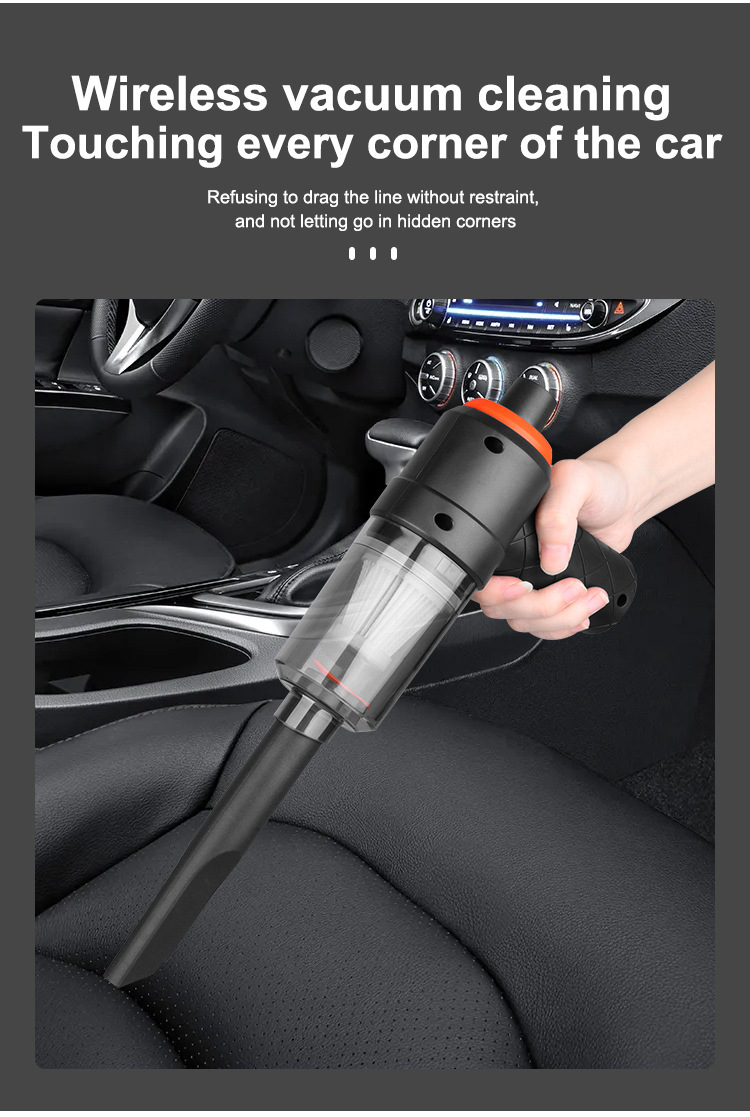 Cross-border car vacuum cleaner suction and blowing integrated dual-use wireless super suction handheld high-power rechargeable dust blower