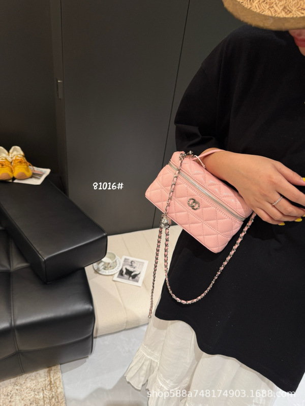 Xiaoxiangfeng キャビア本革菱形チェーンバッグレディースファッショナブルで絶妙なハンドバッグミニクロスボディバッグボックスバッグ|undefined