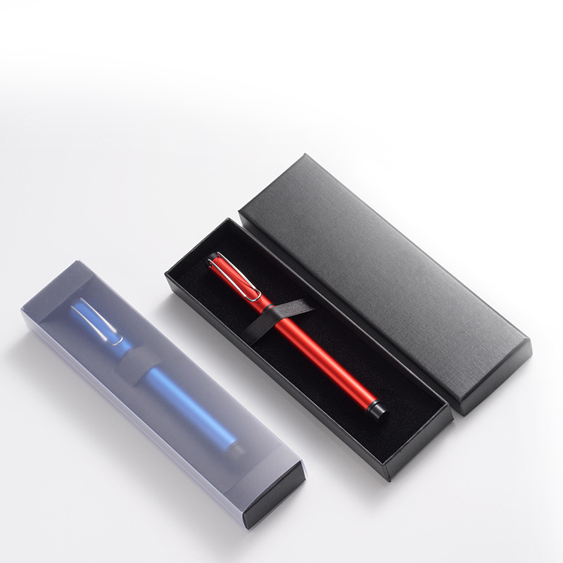 Caja de regalo para artículos de oficina, bolígrafo de carbono negro, bolígrafo de gel, caja de regalo individual, caja a juego, caja de regalo para bolígrafo
