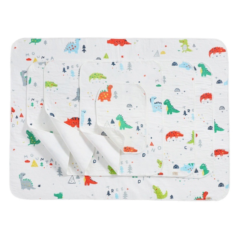 Baby Diaphragm Pad Washable Breathable Waterproof Impermeable Pad Infant Cotton Diaper Pad Multi-Size Children Diaphragm Pad