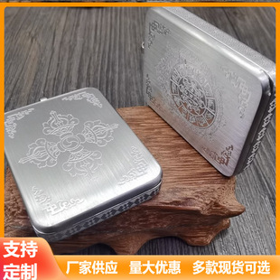 [Manufacturer Customization] Titanium Steel Thangka Box Miniature Zhakagawu Box Nepalese Garwu Box Buddha Amulet Shell Pendant