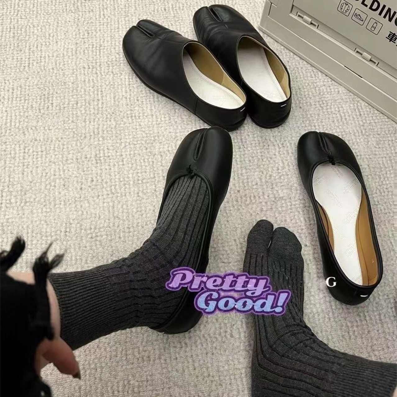 Nuevo otoño y invierno japonés adelgazamiento vertical dos calcetines básicos de color sólido para mujeres calcetines de dedo medio minimalistas calcetines