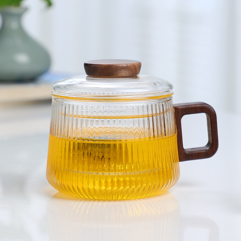 Taza de Té de Vidrio de Borosilicato Alto, Resistente a Altas Temperaturas, para Oficina